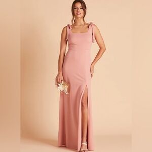 Birdy Grey Alex Crepe Dusty Rose Bridesmaid Dress